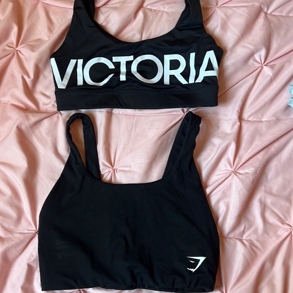 Two sports bras